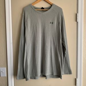 Under Armour Waffle Knit Crewneck Shirt Sz.XXL Light Green Casual Top